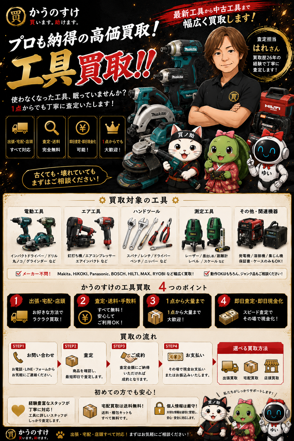 工具・電動工具買取