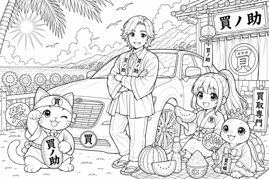 今月のぬりえ